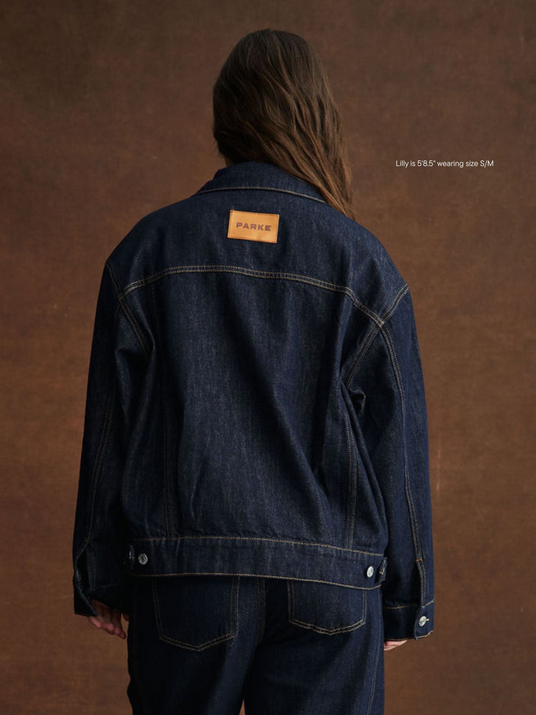 Oversized Denim Jacket - Dark Wash