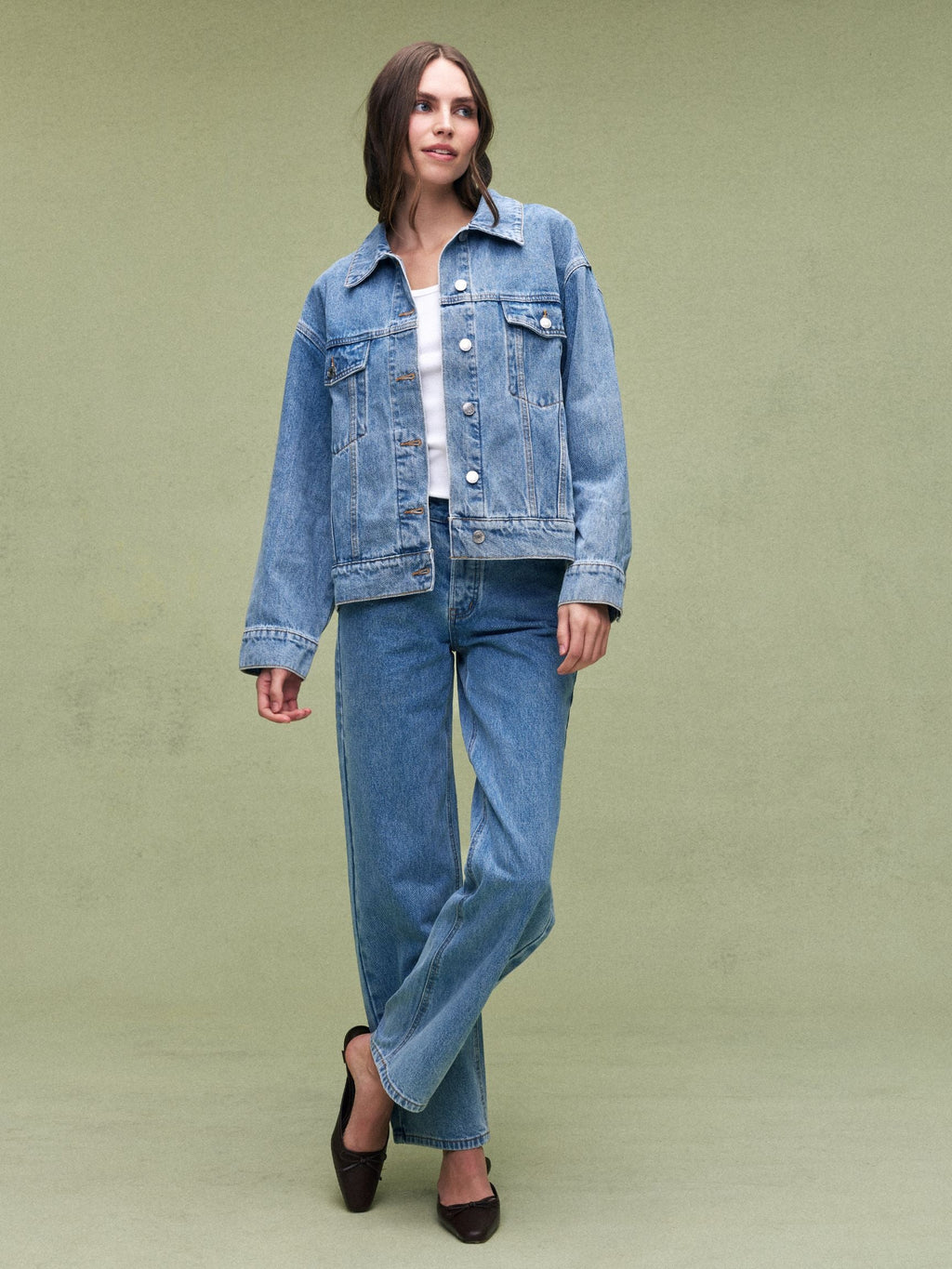 Oversized Denim Jacket - Vintage Wash