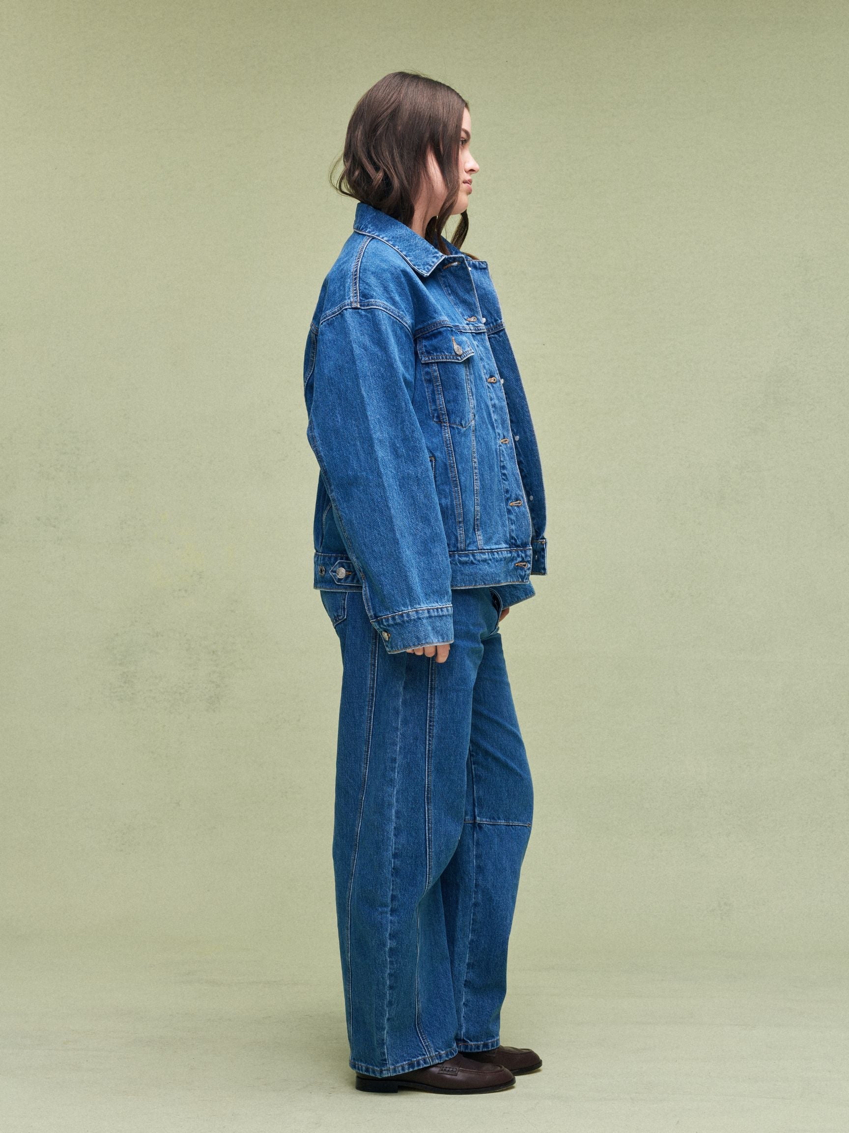 Oversized Denim Jacket - Medium Wash