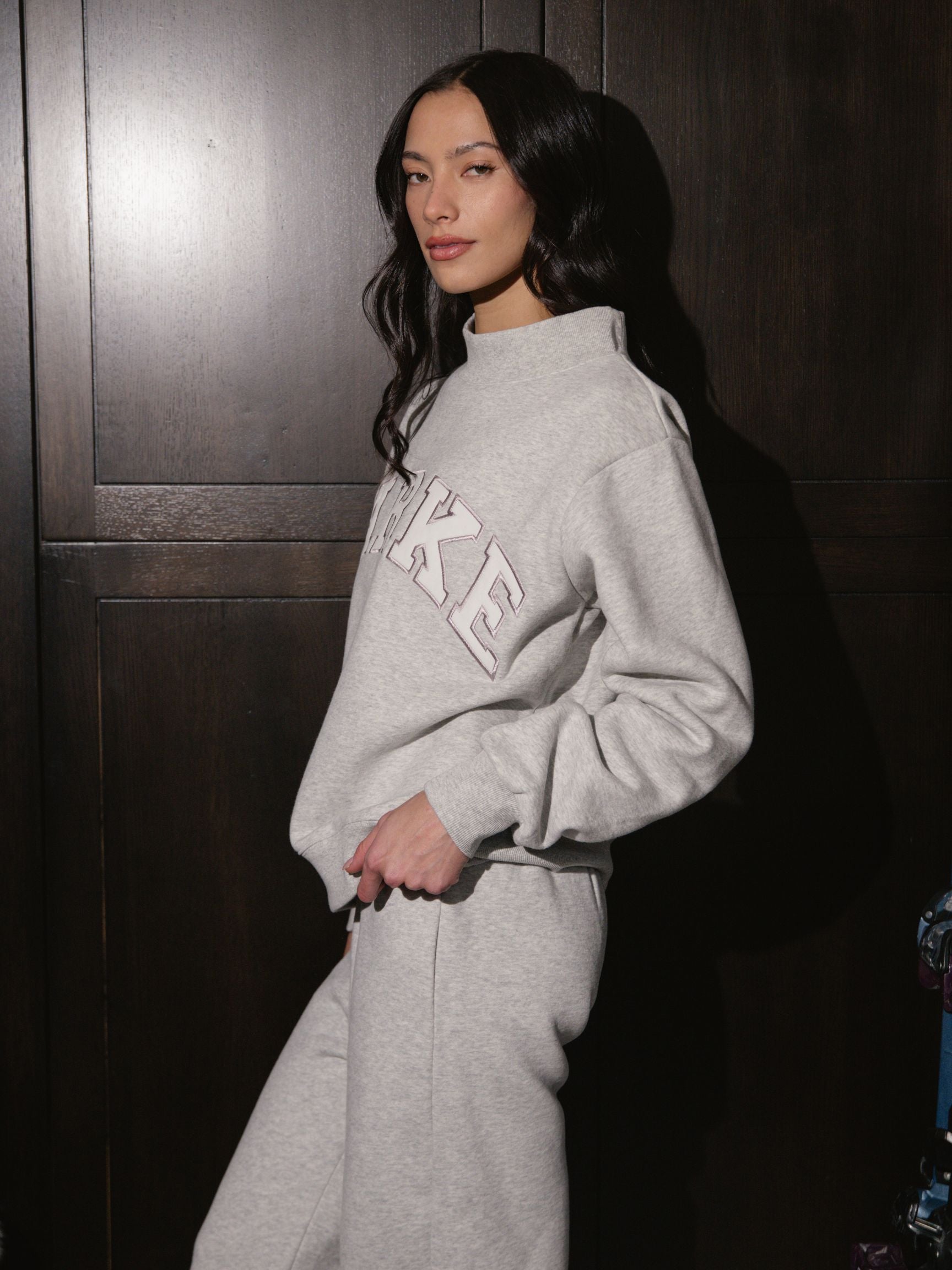 Varsity Mockneck - Metallic