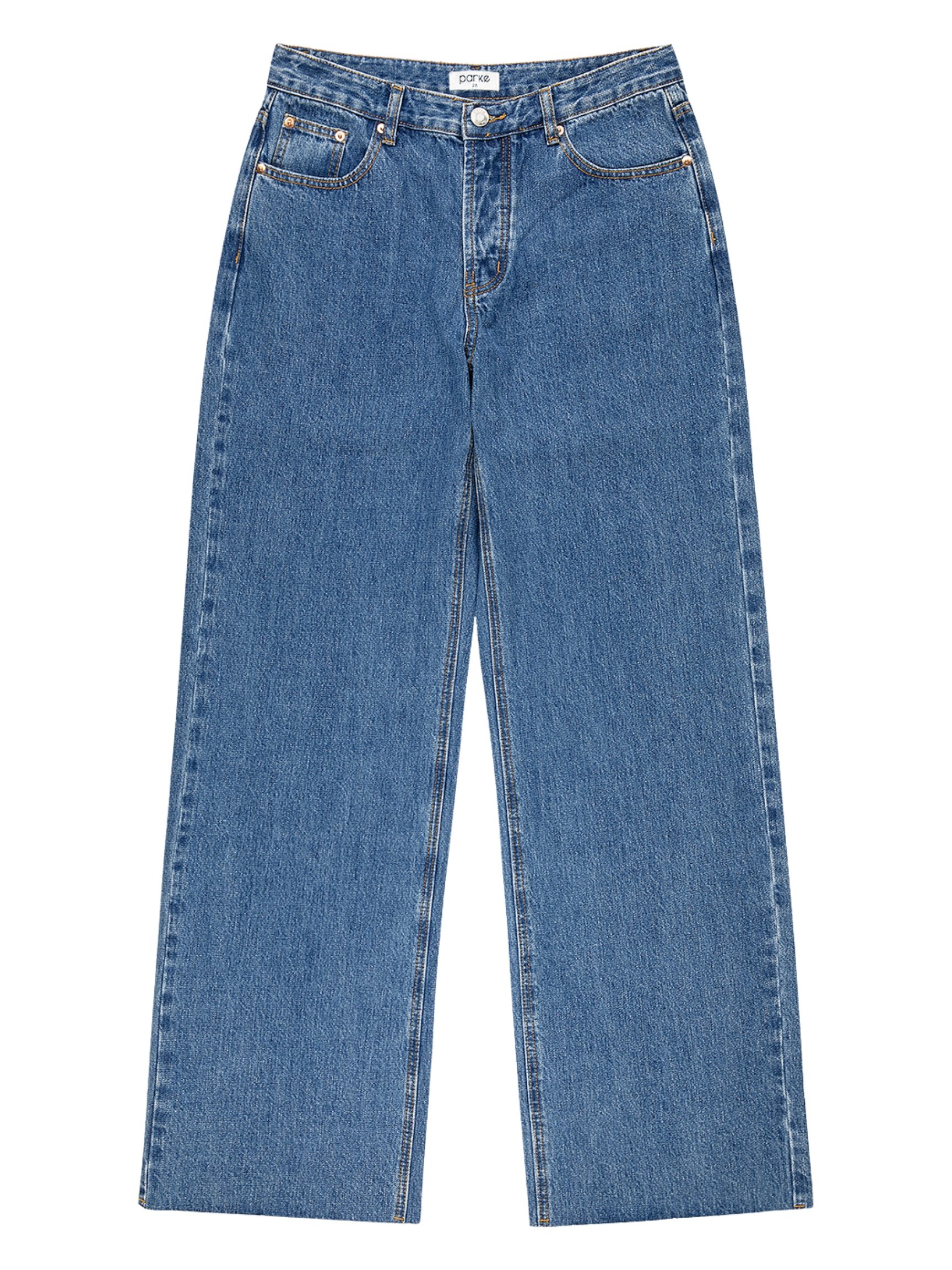 Low Rise Baggy Jeans - Medium Wash