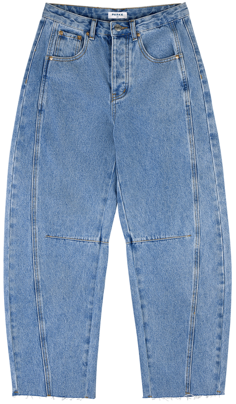 parke x scl oversized horseshoe jean -vintage wash