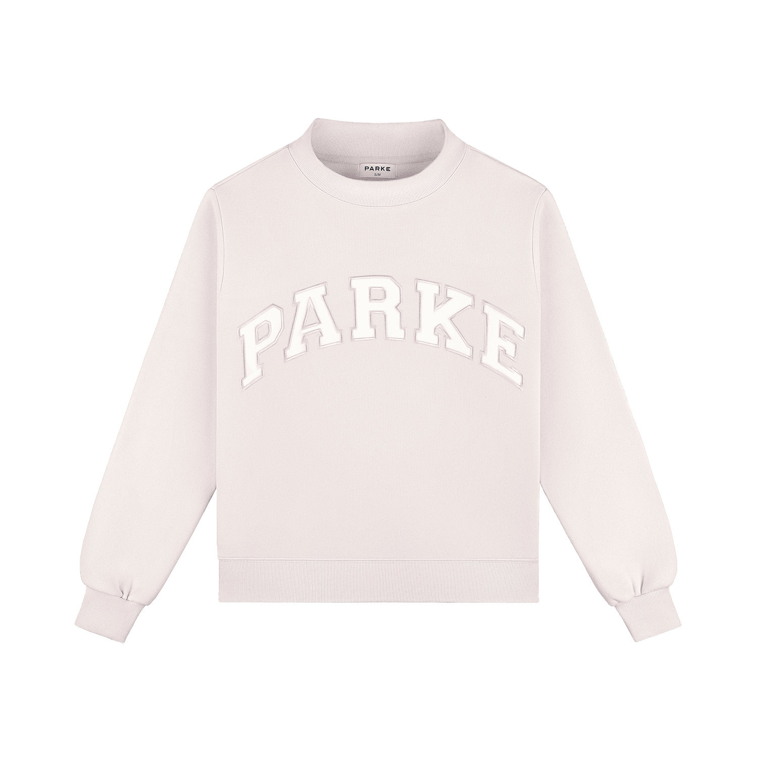 Varsity Mockneck - Lilac + White