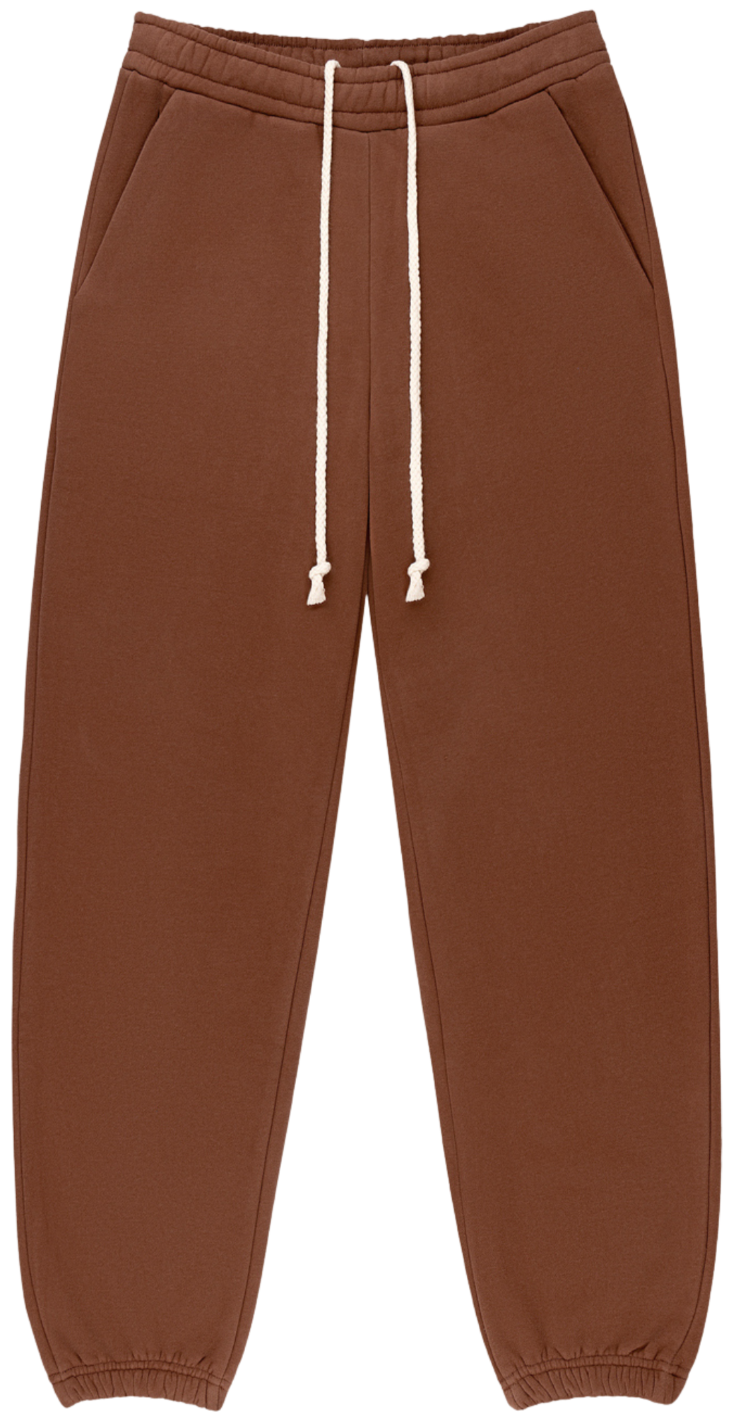 Drawstring Unisex Sweats flat lay - mocha