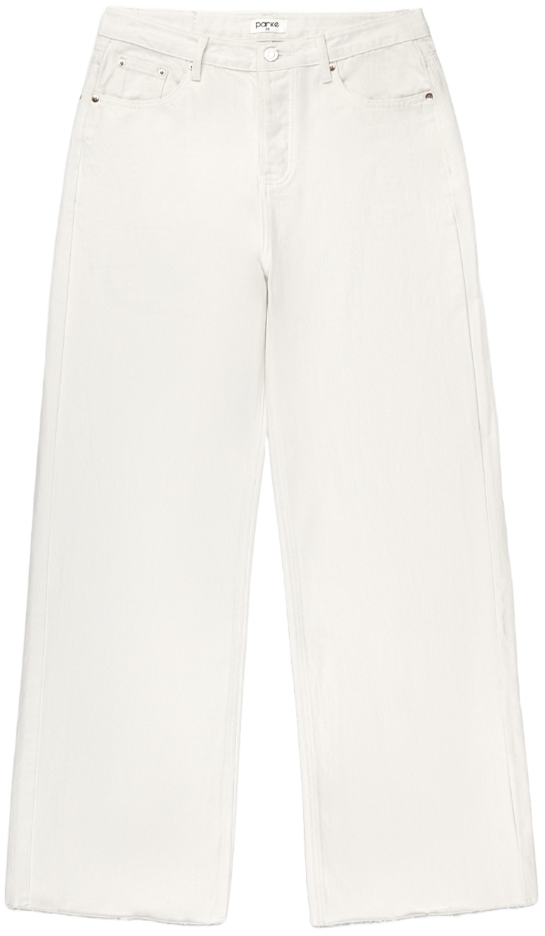 Low Rise Baggy Jeans - White