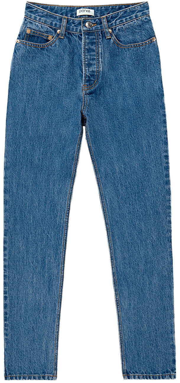 med wash 90's straight jean flat lay -med wash