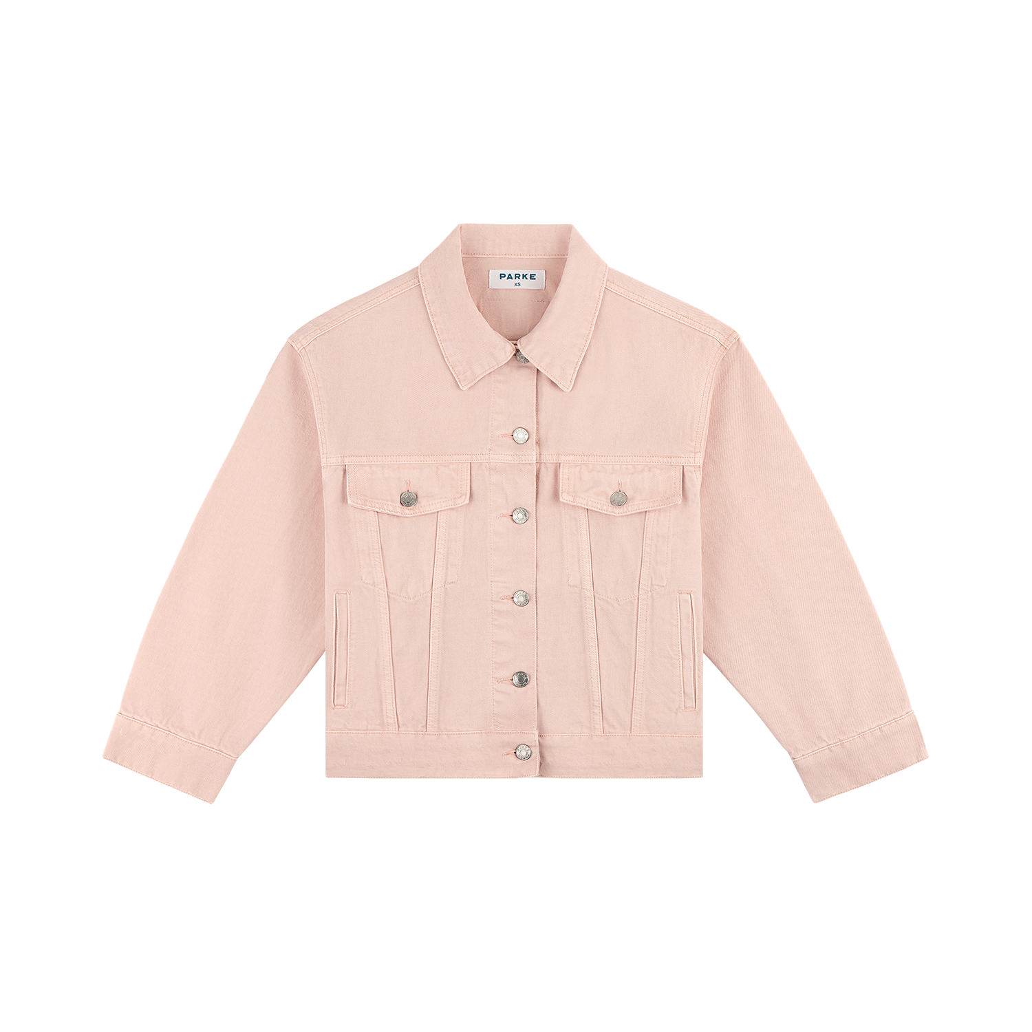 Oversized Denim Jacket - Pink